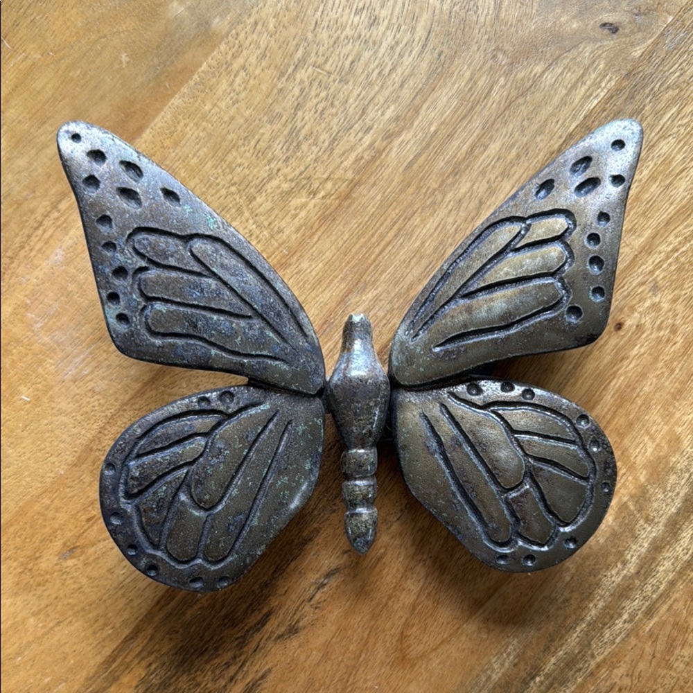 Weathered Vintage Butterfly Doorknocker by M Healy
